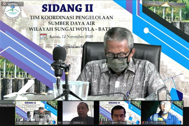 Sidang II TKPSDA WS Woyla Batee Berlangsung secara Virtual