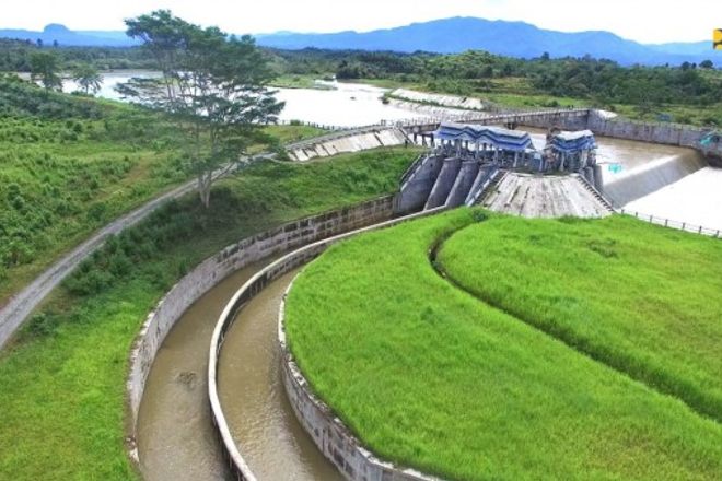  Bendung Lhok Guci di Kabupaten Aceh Barat Provinsi Aceh