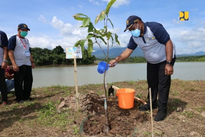 Wakil Menteri PUPR Jhon Wempi Wetipo pada kegiatan peringatan HAD ke-29 tahun 2021 