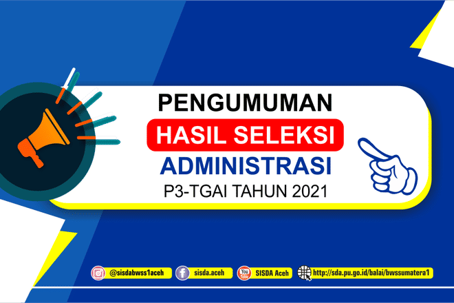 Pengumuman Administrasi TPM Program P3-TGAI Tahun 2021