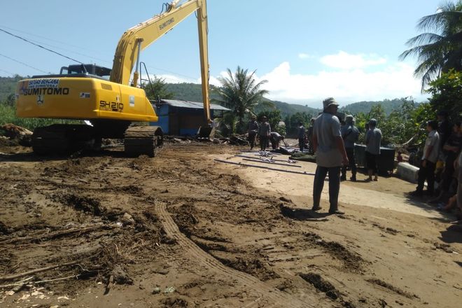 BWS Sumatera I mengerahkan alat berat ke lokasi banjir