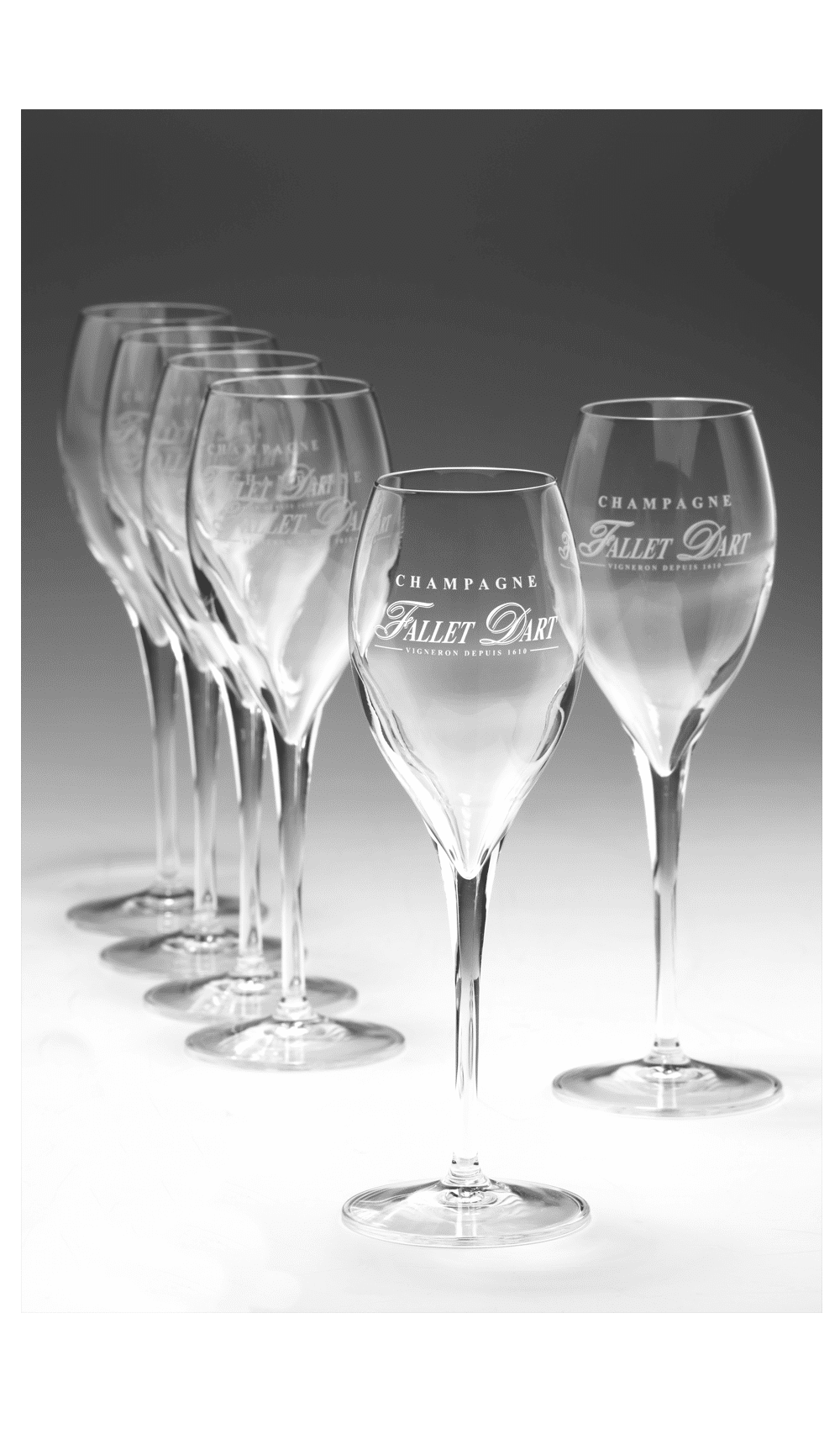 6 FLUTES A CHAMPAGNE 18 CL