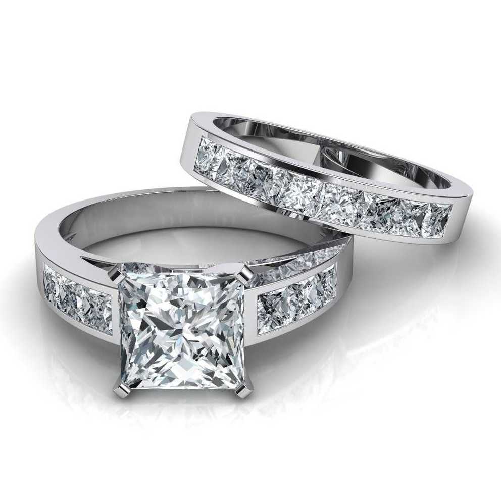 Featured Image of Princess Cut Engagement Rings And Wedding Bands