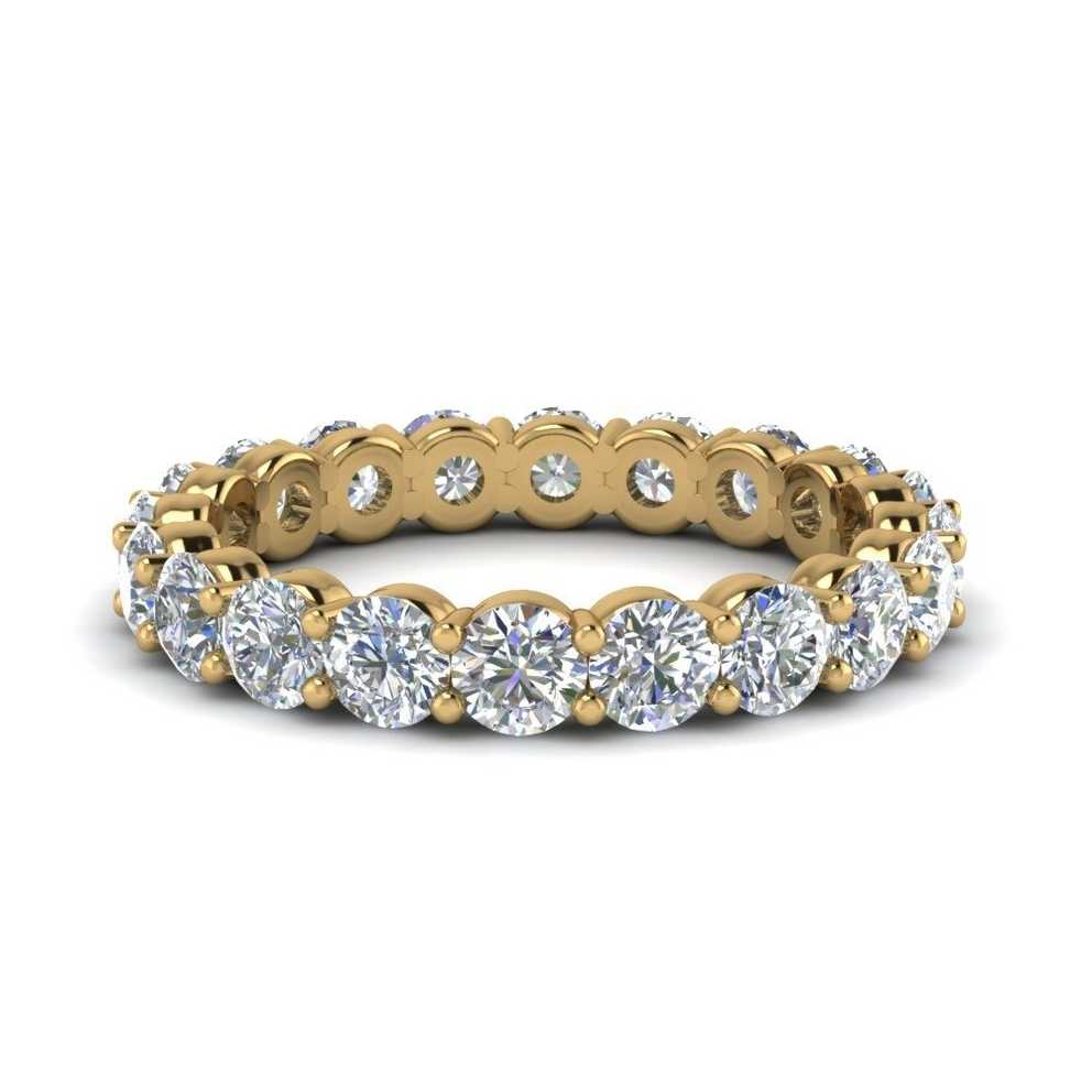 Featured Image of Diamond Eternity Wedding Bands In 14K White Gold
