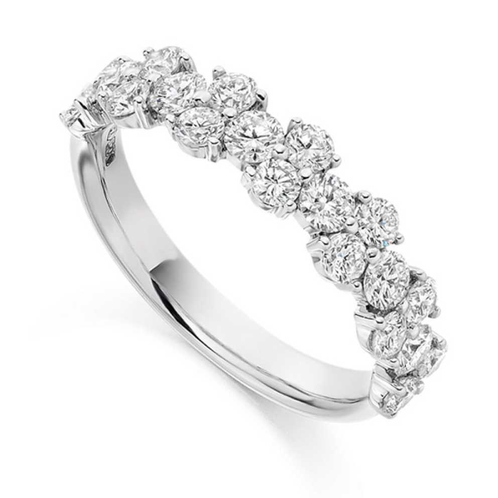 Featured Image of Diamond Clusters Semi Eternity Rings