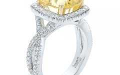 Yellow Sapphire and Diamond Rings