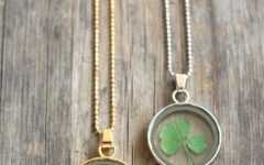 Lucky Four-leaf Clover Dangle Charm Necklaces