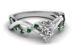 White Gold Emerald Engagement Rings