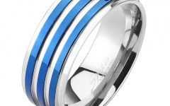 Blue Stripes Rings