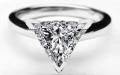 Triangle Cut Diamond Engagement Rings