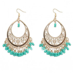 Ethnic Style Blue Drop Earrings For Women-02