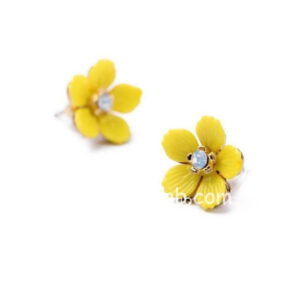 Cute Yellow Flower Stud Earring for Women