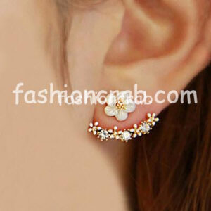 Small Flower Hanging Stud Earring