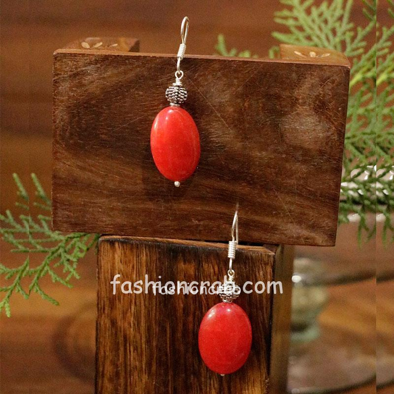 Royal Red Colored Earring for Girls