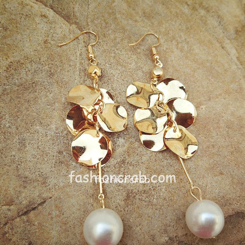 Pearl Golden Earring for Girls