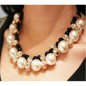 Pearl Chain Choker Necklace for Women