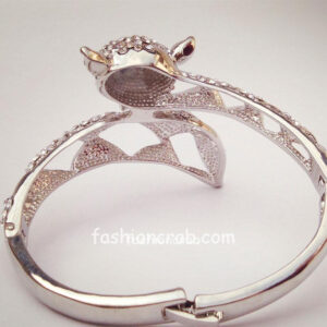 Designer Silver Color Crystal Bracelet for Love