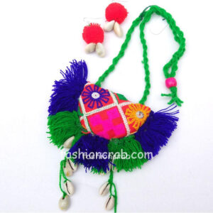 Handmade Multicolor Thread Necklace Set