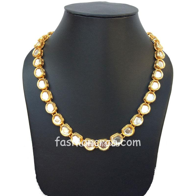 Single Layer Kundan Necklace Set