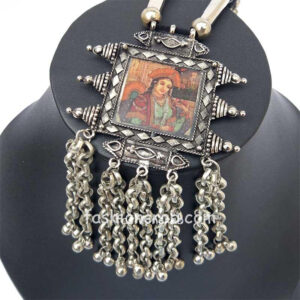 Digital Print Antique Maharani Necklace Set