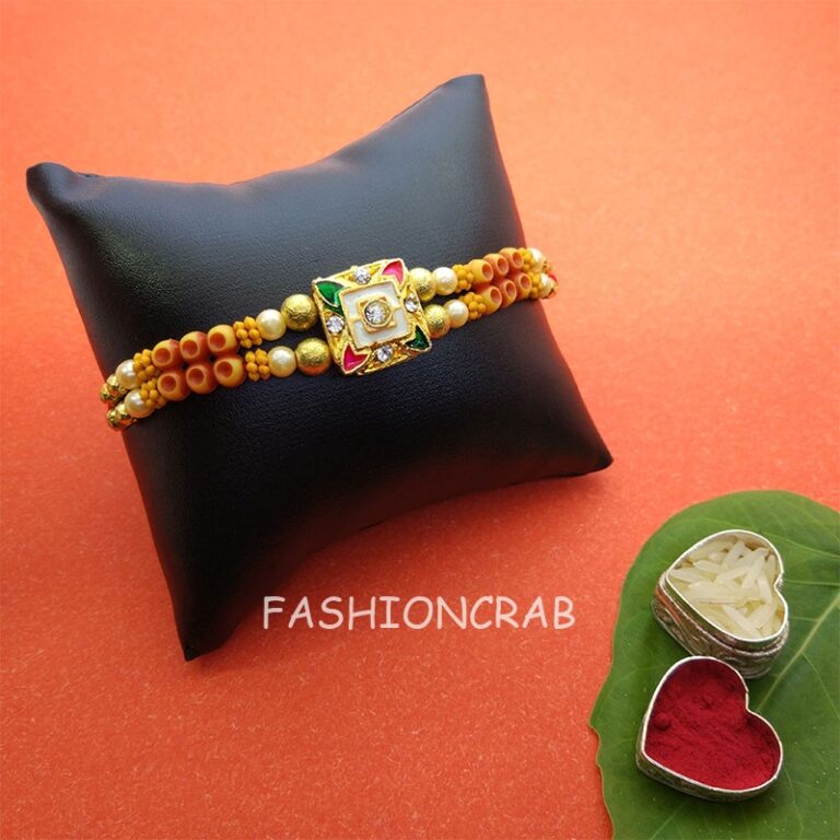 Multicolor Floral Rakhi | FashionCrab.com
