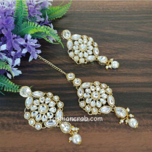 Pearl Kundan Jewellery Set for Wedding