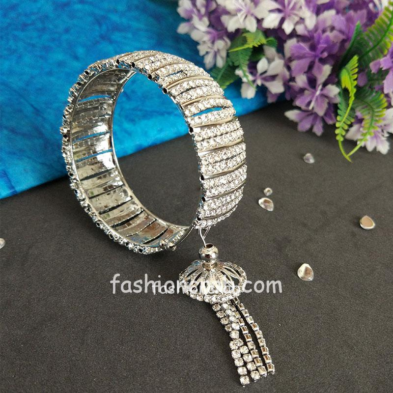 Silver Color Classy Cuff Bracelet for Girls