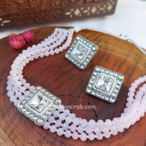 Light Pink Choker Pearl Necklace