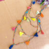 Multicolor Handmade Tassel Chain Necklace for Women