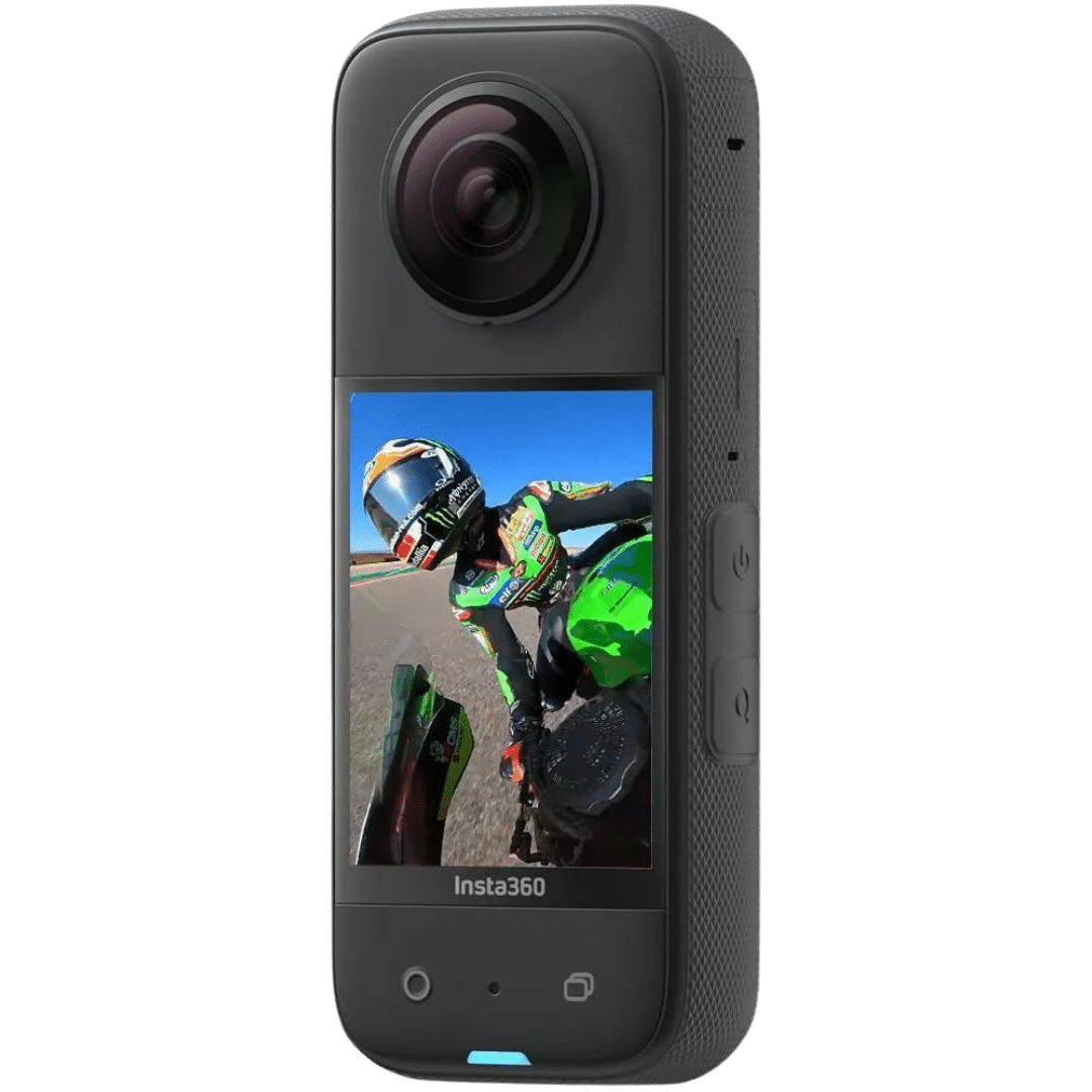 These are product images of Insta360 X3 Action Camera on rent by SharePal in Bangalore.