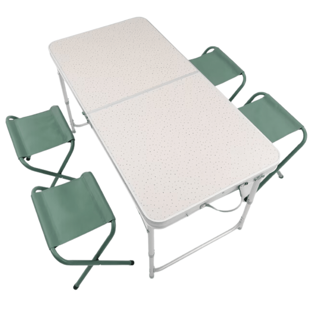 This is an image of Camping Table and Stools on rent offered by SharePal.in