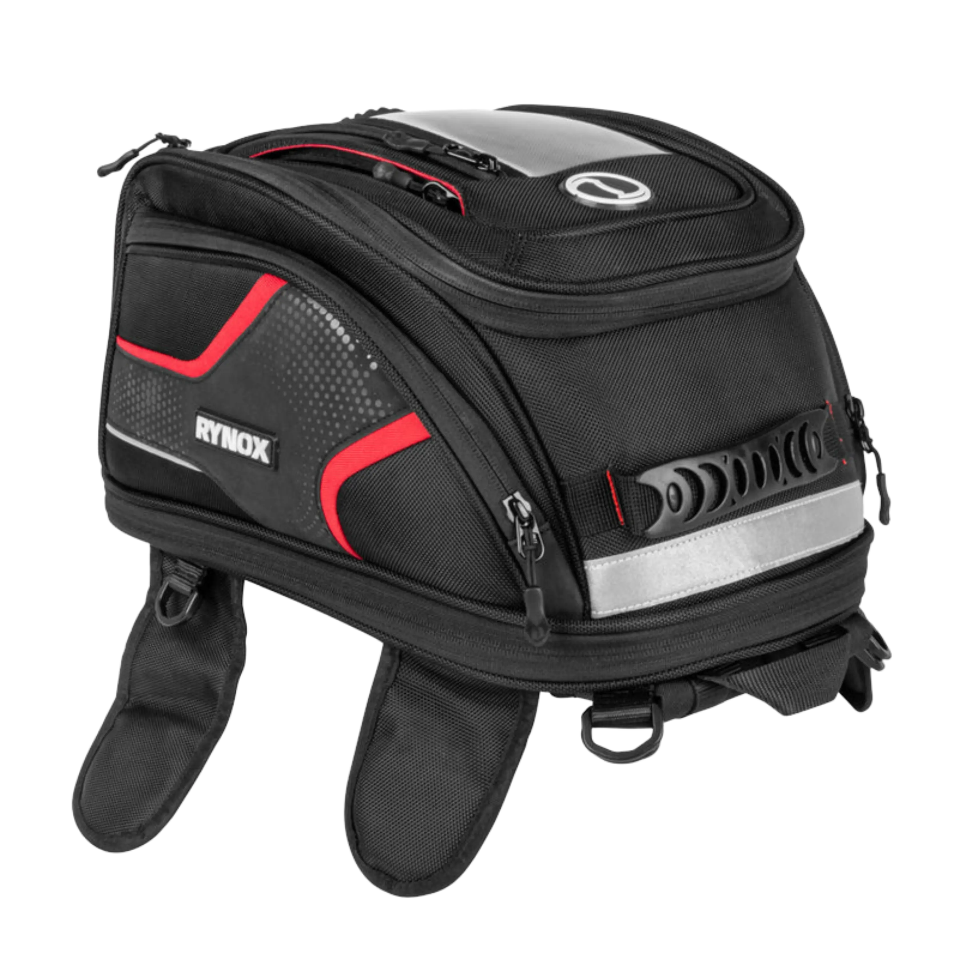 This is an image of Rynox Magnapod Tank Bag on rent offerred by SharePal.in