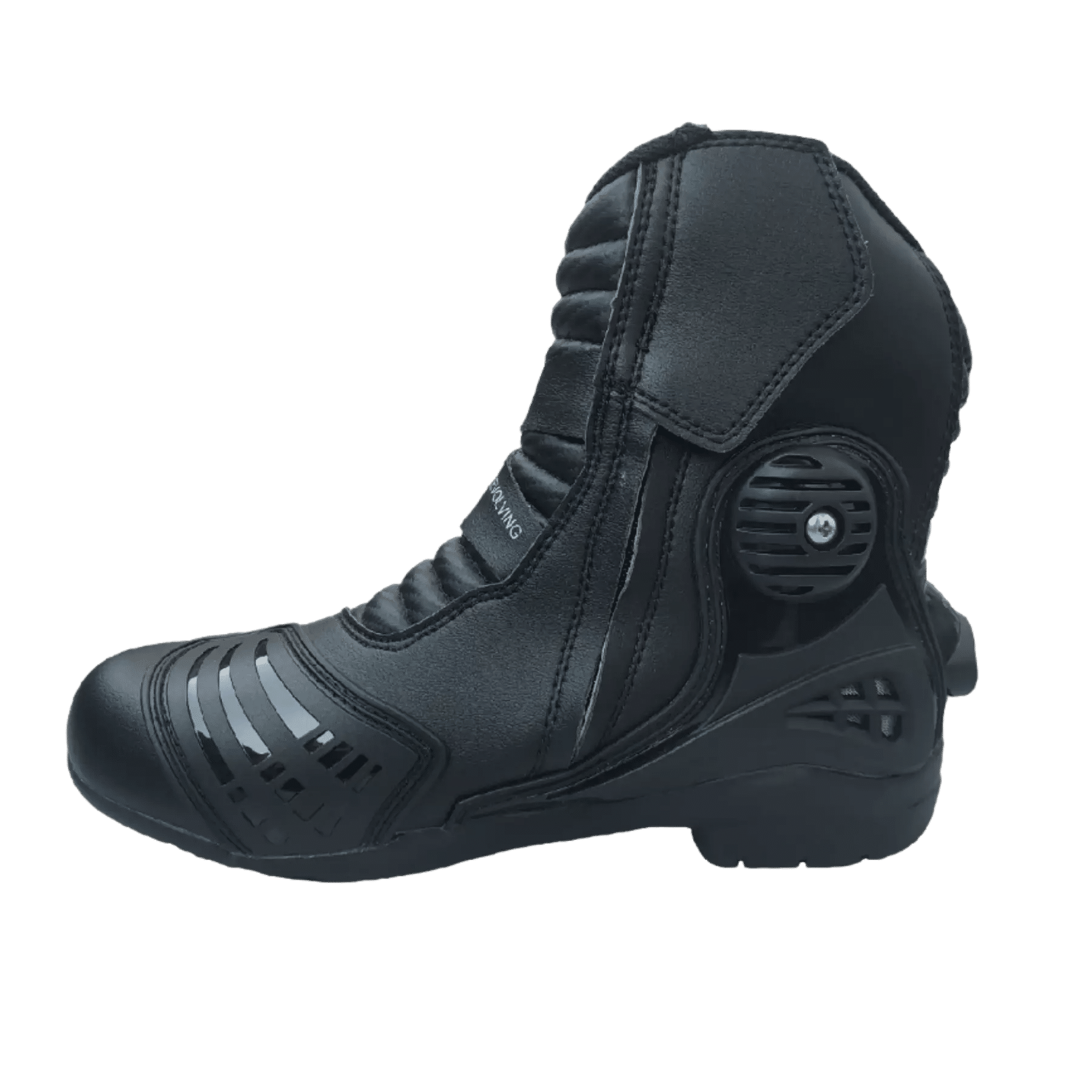 These are product images of Riding Boots by MotoTech on rent by SharePal in Bangalore.