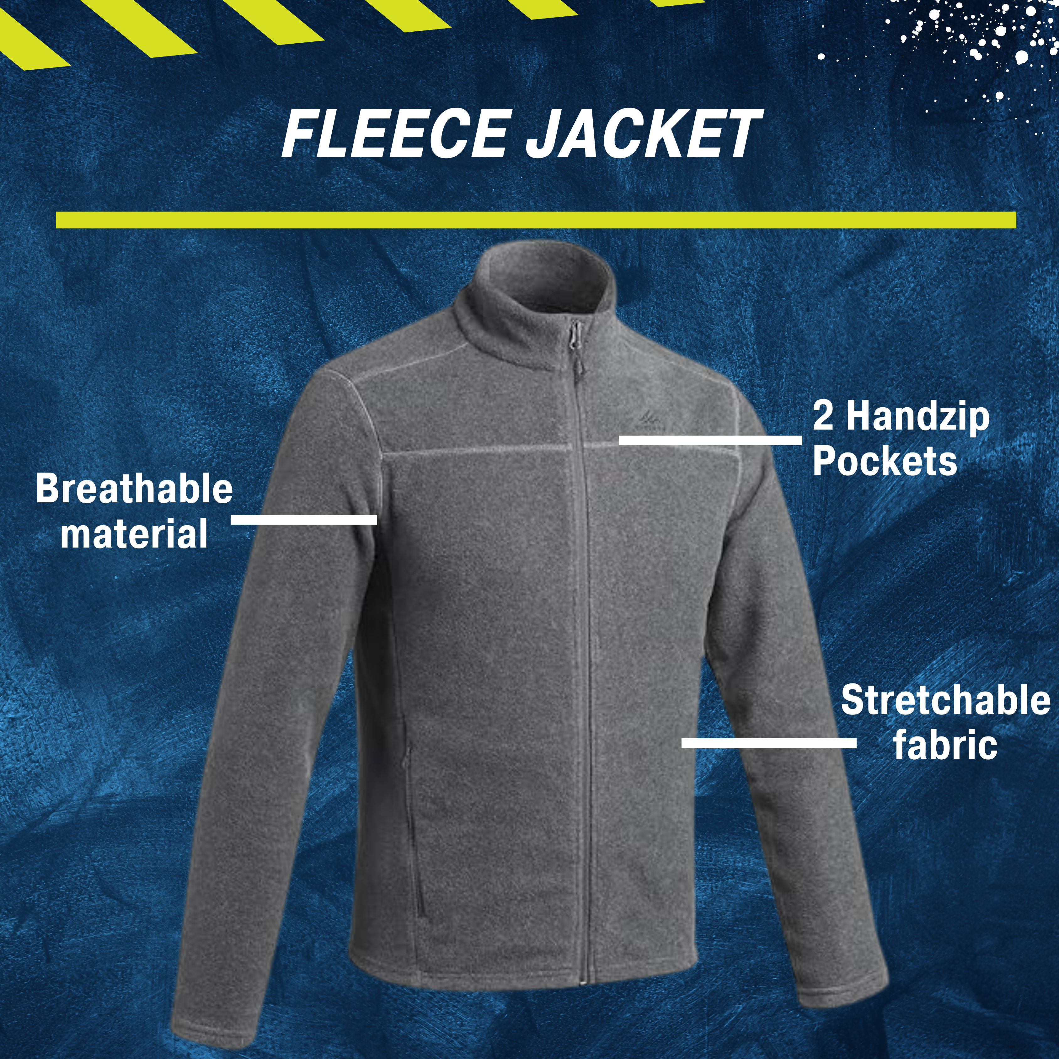 These are product images of Fleece Jacket on rent by SharePal in Bangalore.