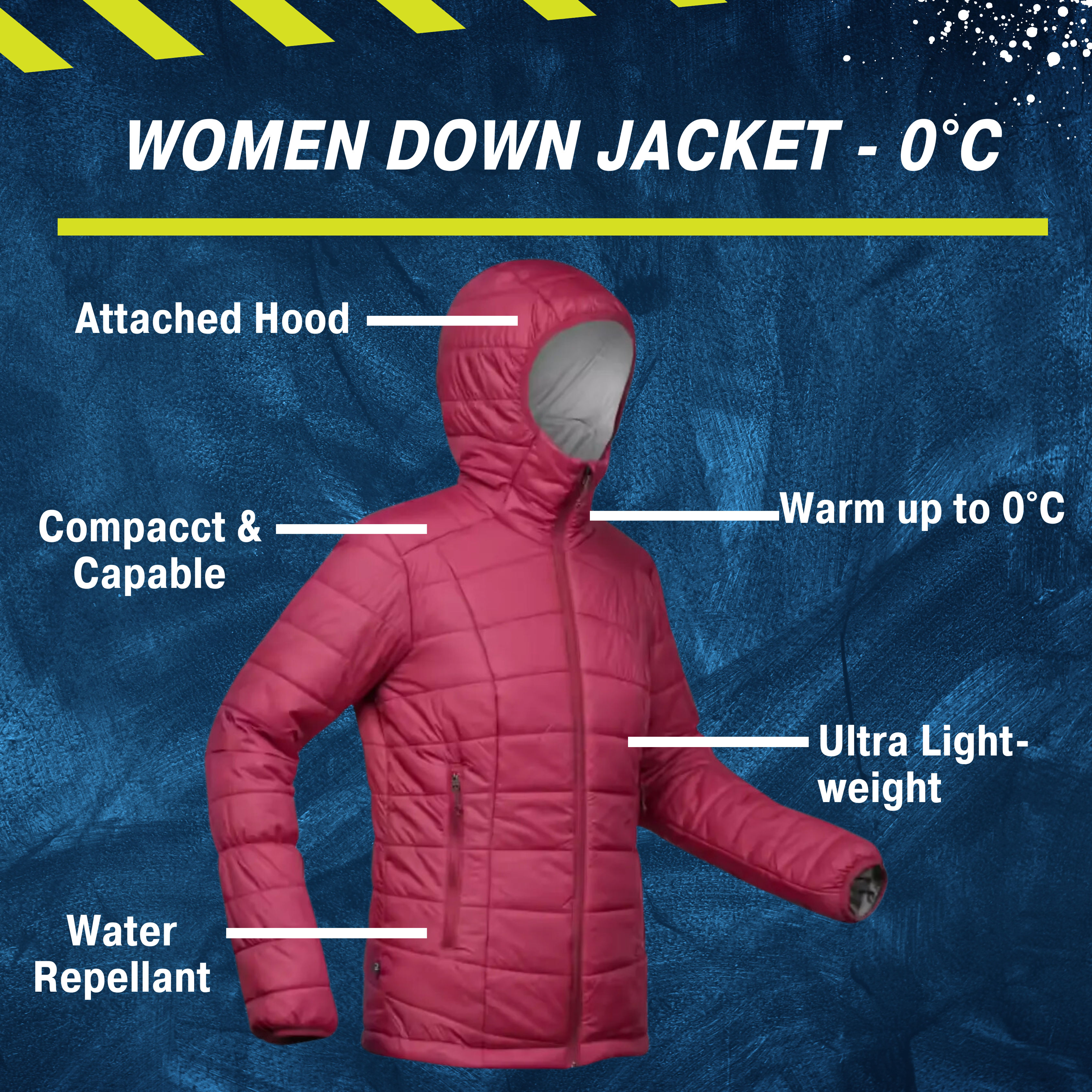 These are product images of Women Down Jacket on rent by SharePal.