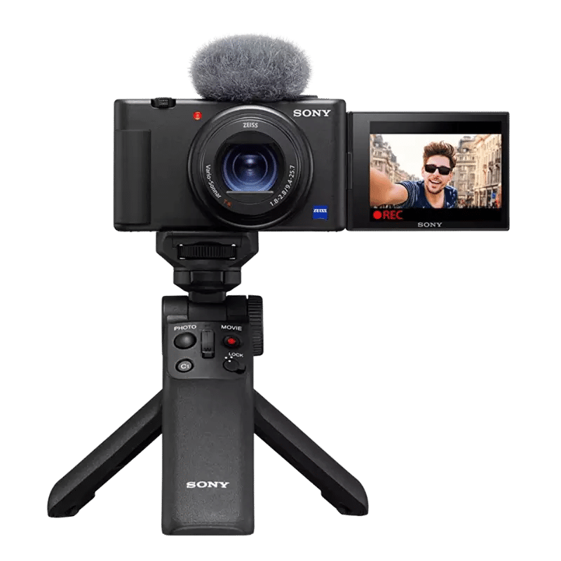 These are product images of Sony ZV1 Vlogging Camera Creator Kit on rent by SharePal.