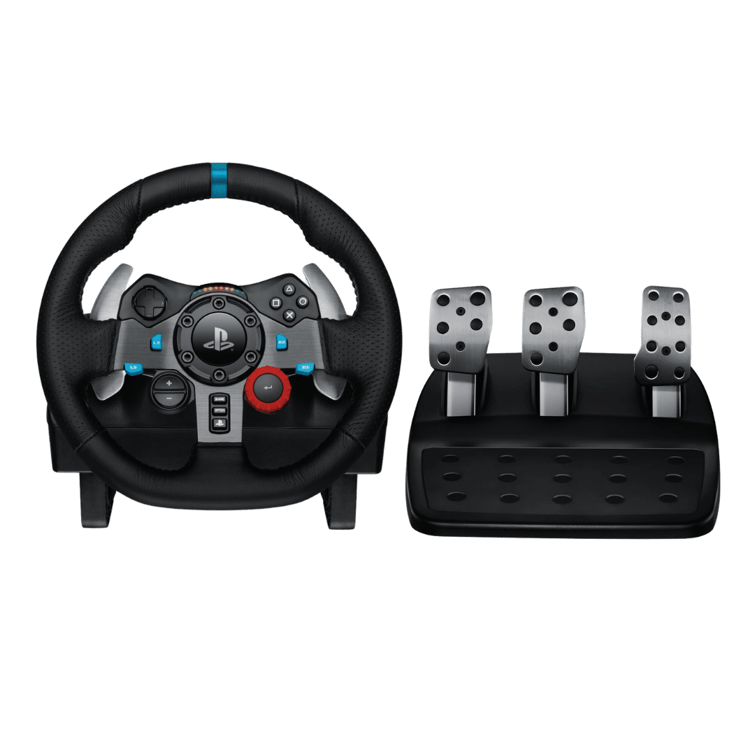 This is an image of Logitech G29 Driving Force Racing Wheel on rent offerred by SharePal.in