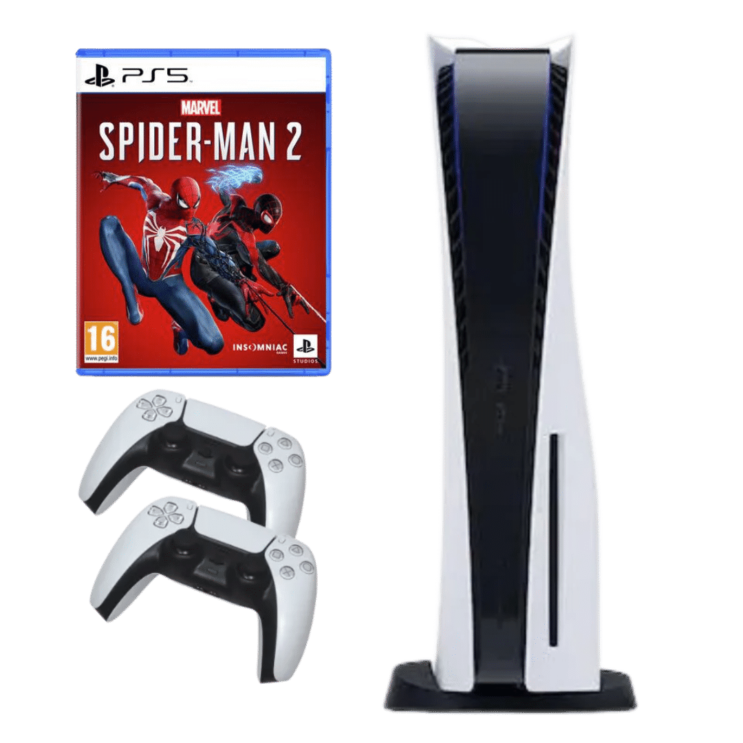 SharePal  Ps5 with spiderman 2 with 2 controllers on rent in Chennai