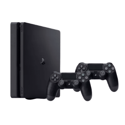 These are product images of Rent PS4 Console w/2 Controller by SharePal.
