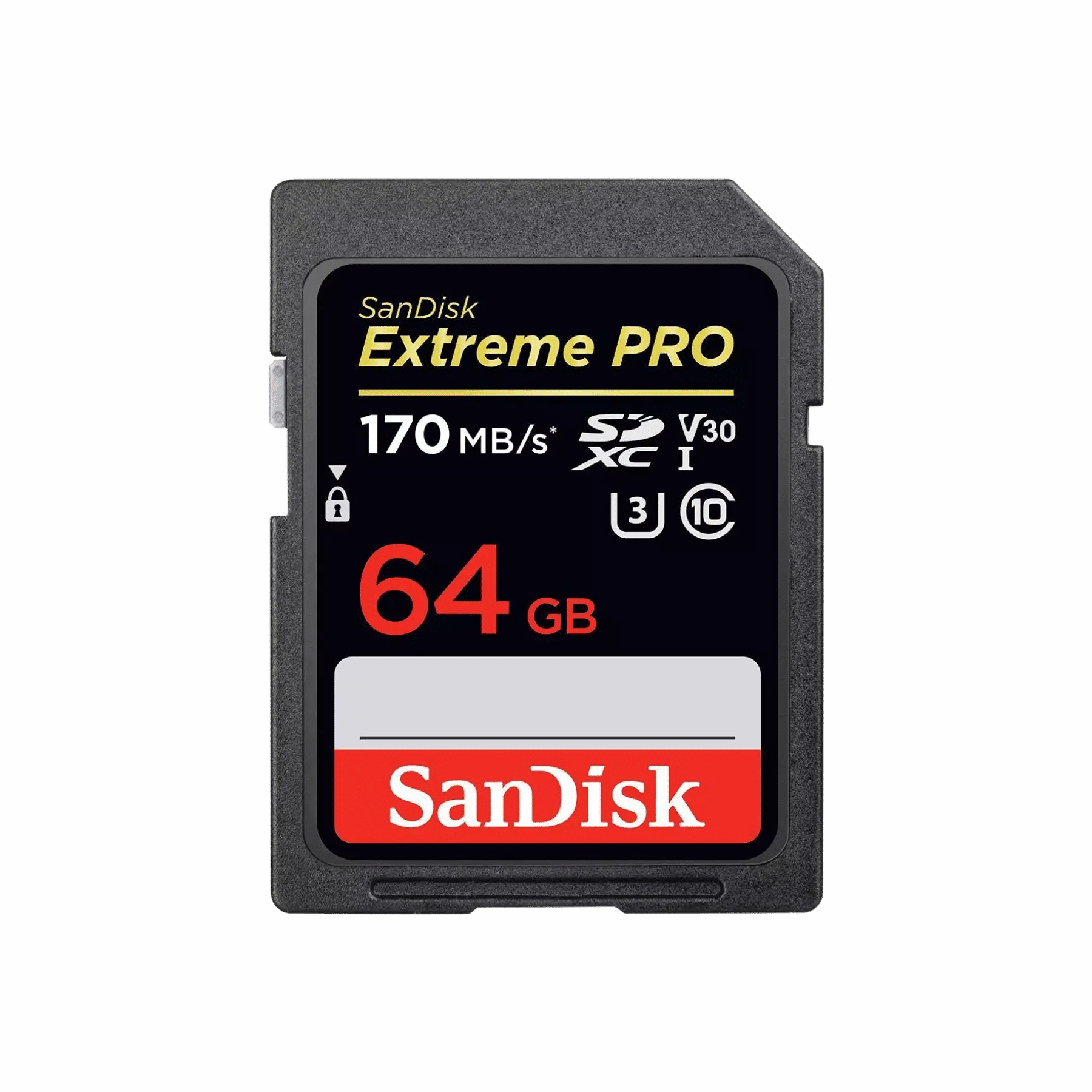 These are product images of Extreme Pro 64GB SDXC Card by SharePal in Bangalore.