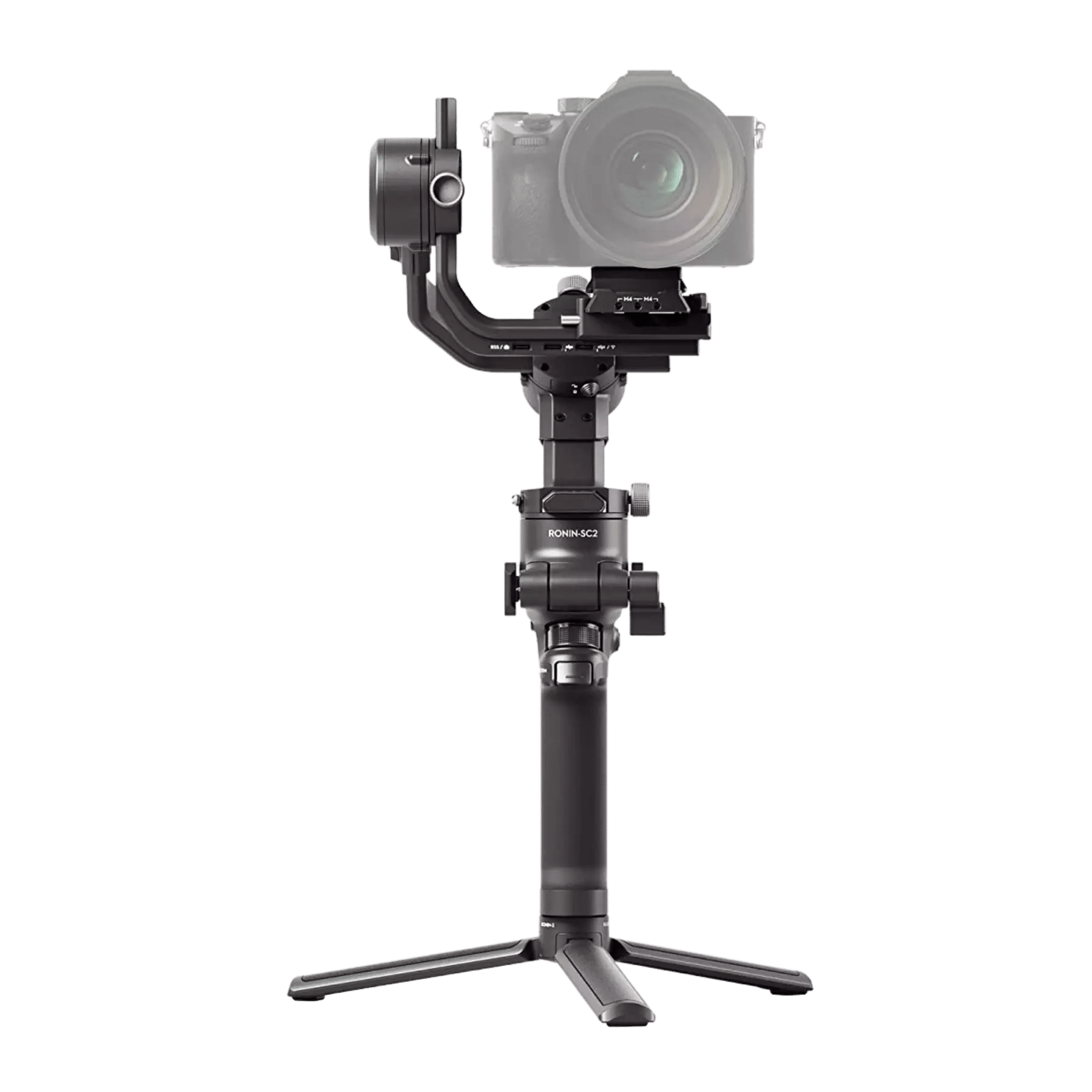 These are product images of DJI RSC2 Gimbal on rent by SharePal in Bangalore.