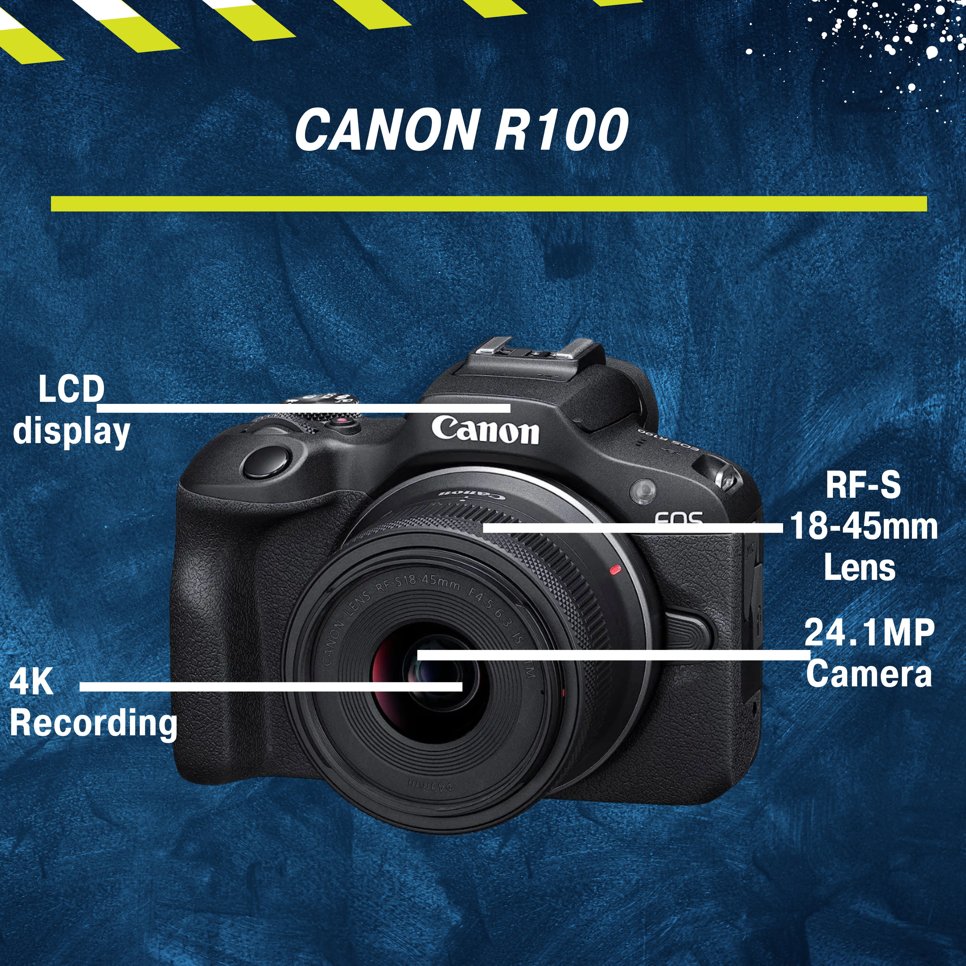 This is an image of Canon R100 on rent offerred by SharePal.in