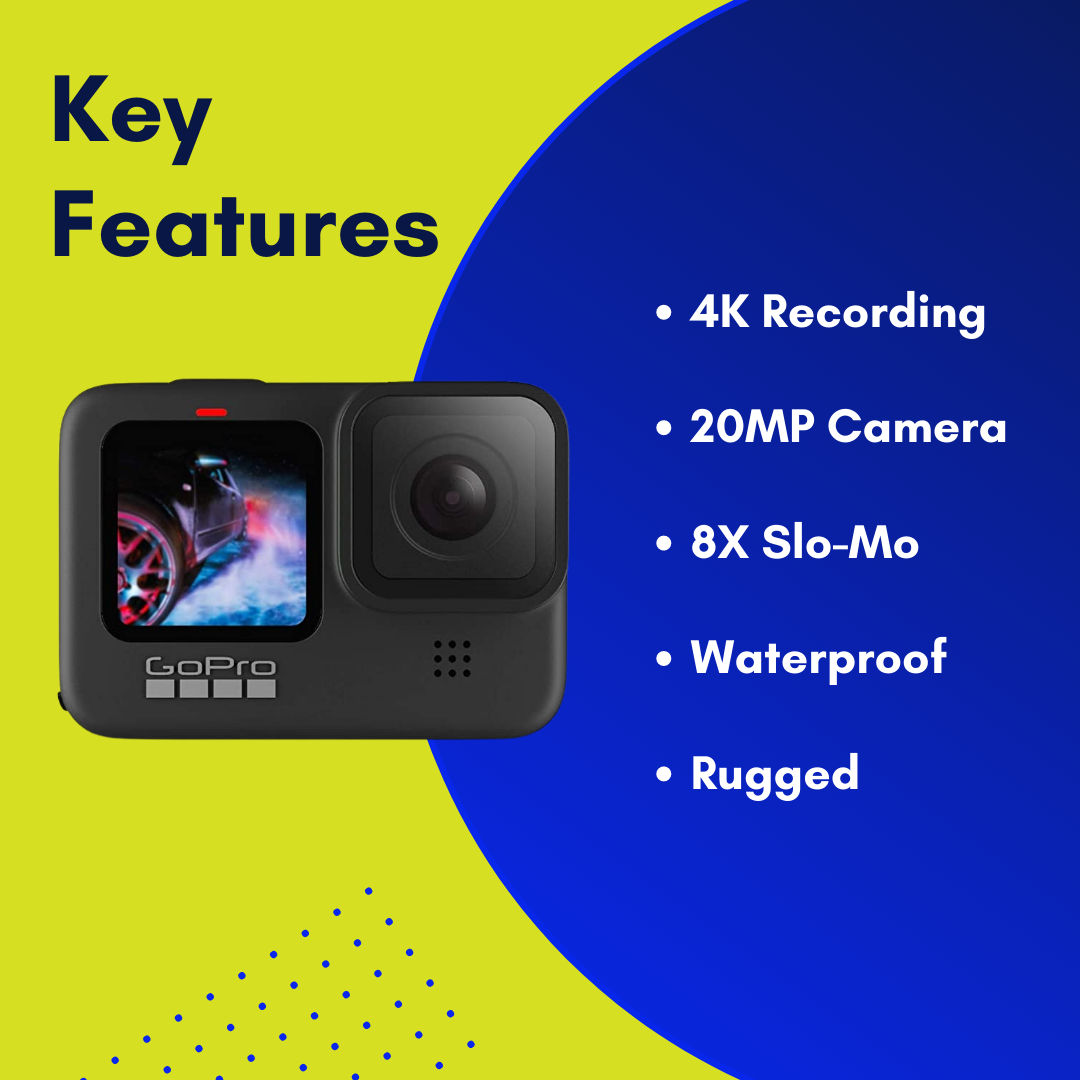 These are product images of GoPro Hero 9 on rent by SharePal.