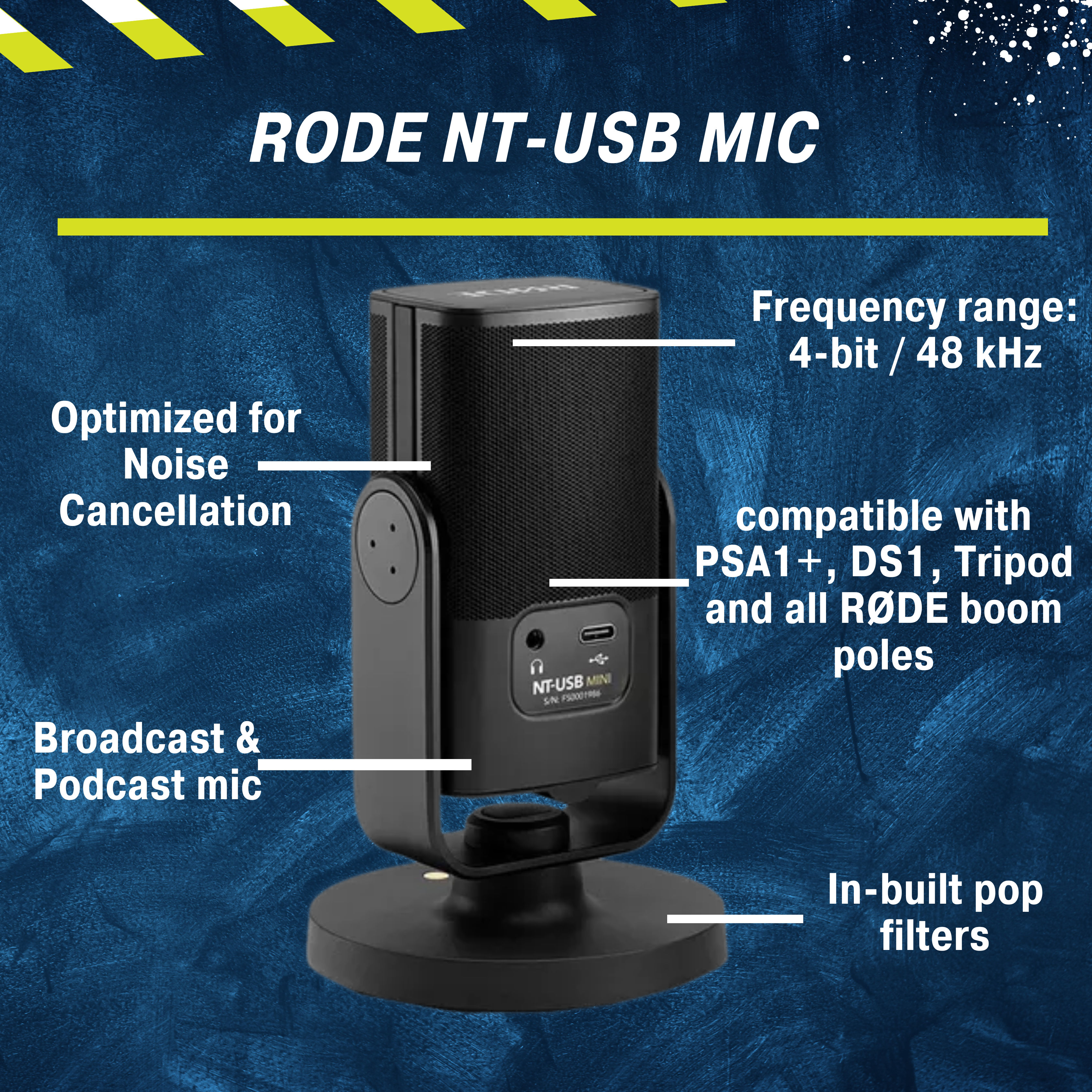 This is an image of Rode Studio Mic on rent offered by SharePal.in