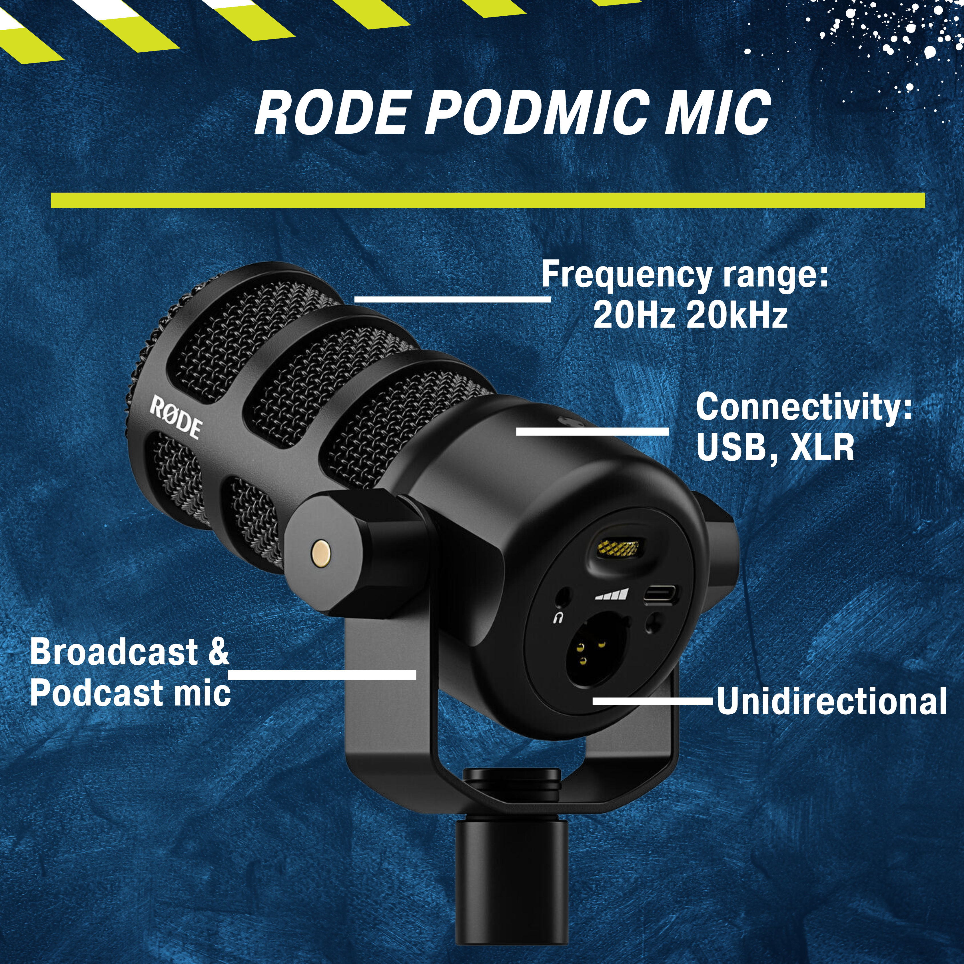 This is an image of Rode Podmic Mic on rent offered by SharePal.in