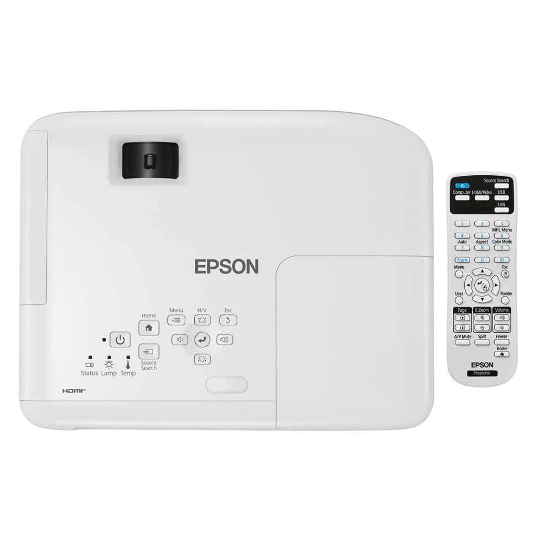 This is an image of Epson EB-E01 XGA Projector on rent offered by SharePal.in in Bangalore.