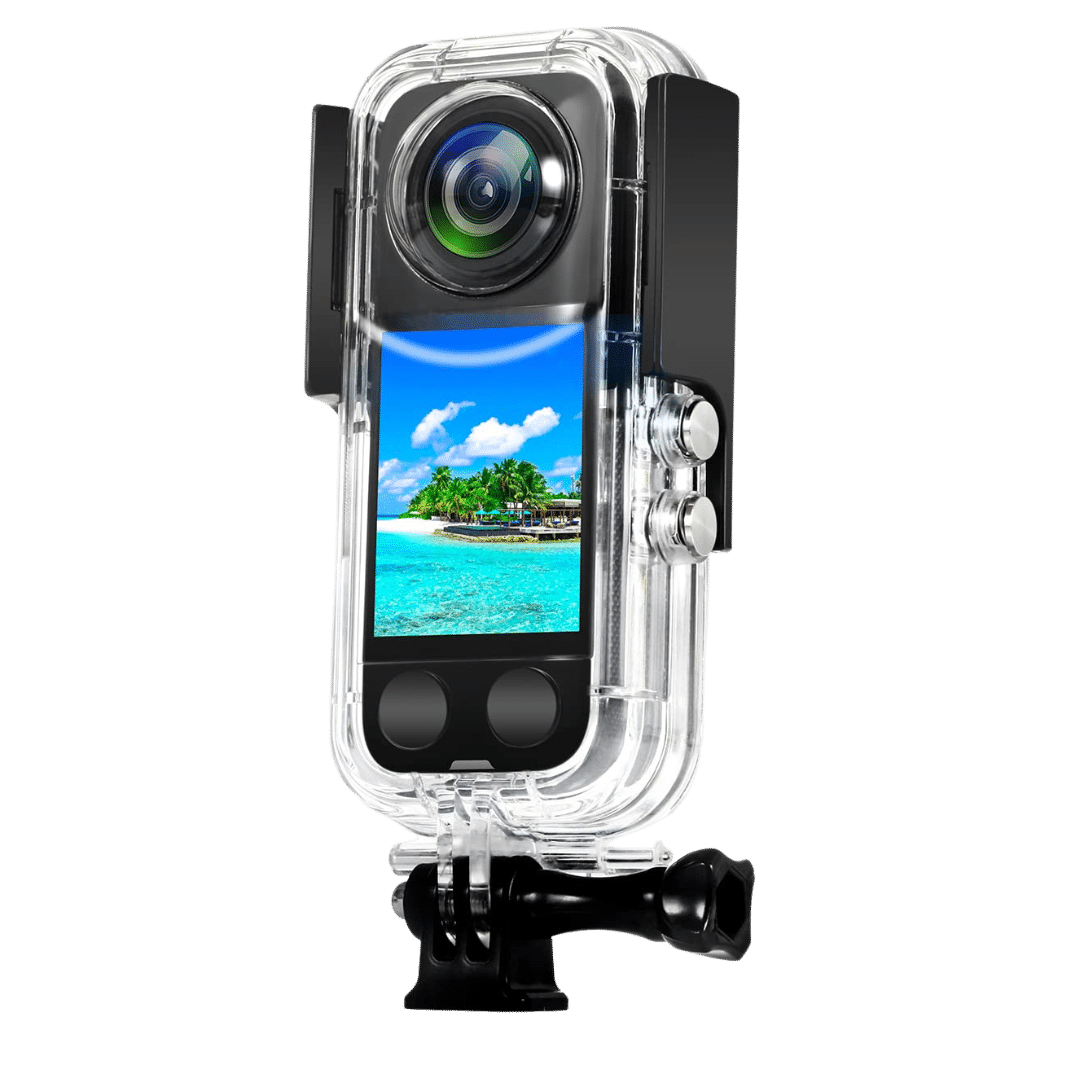 These are product images of Insta360 X3 Scuba Suit by SharePal.
