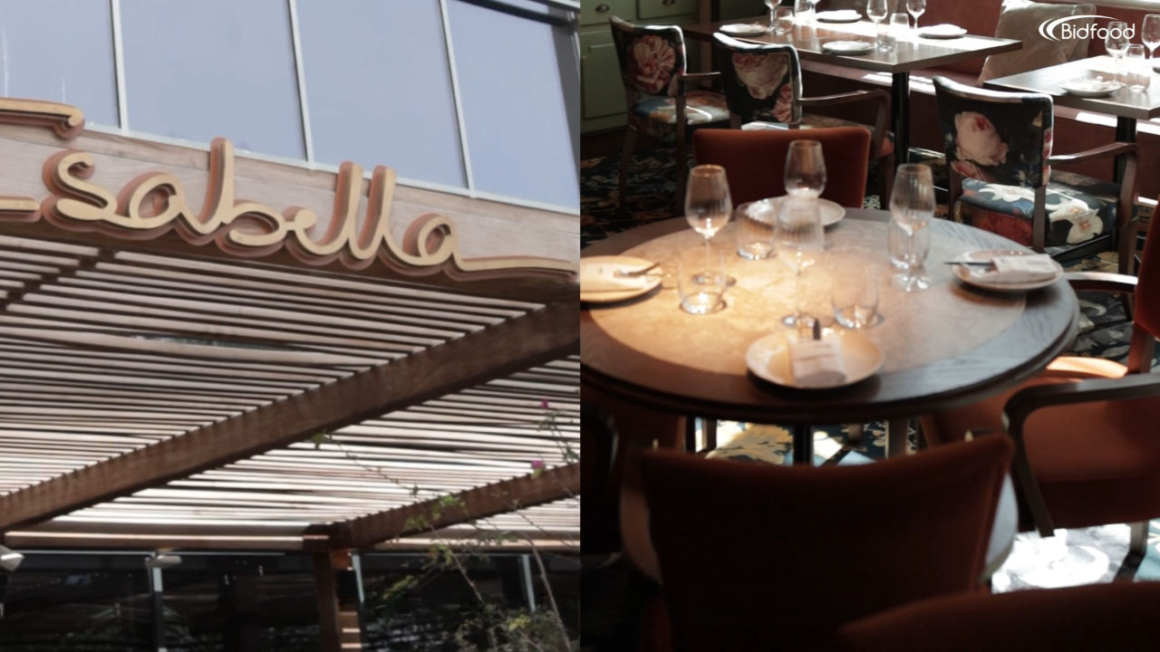 Warm, lantern-lit interior of Isabella Cucina Italiana