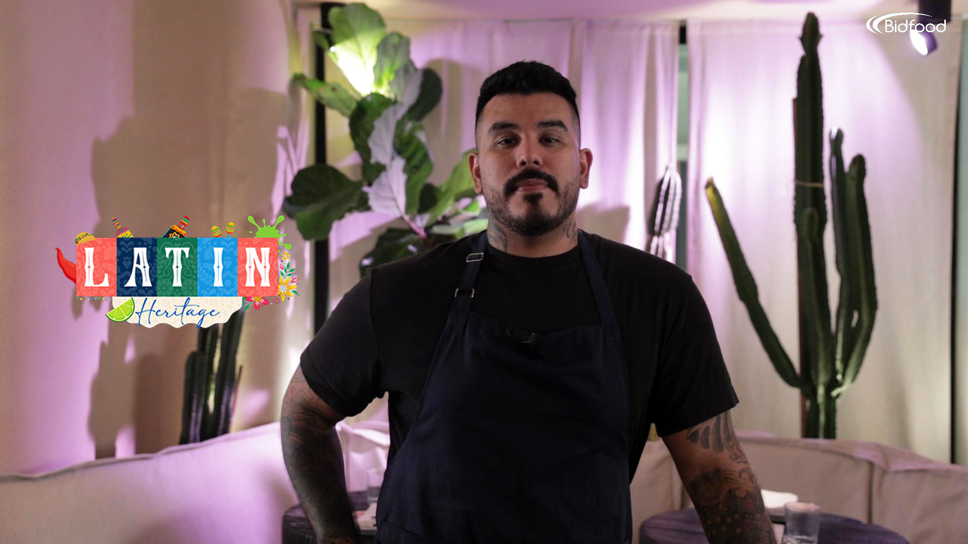 Chef Marco Antonio Ferreyra at the table at Sobremesa