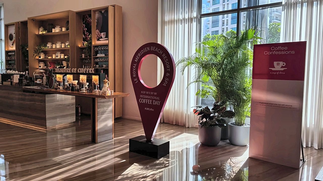 International Coffee Day location pin at Le Royal Méridien Beach Resort and Spa, Dubai